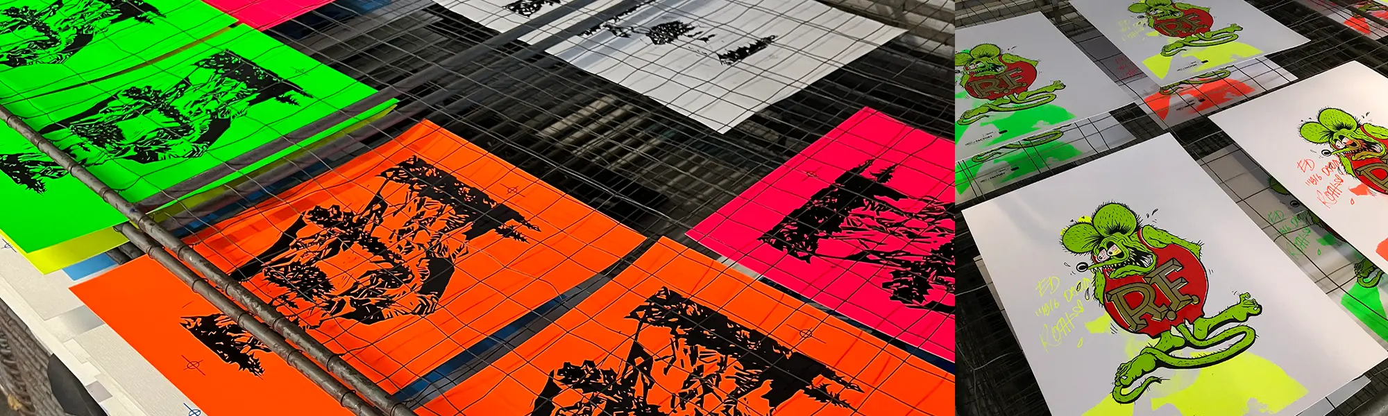 Siebdruck Experimente Unikate